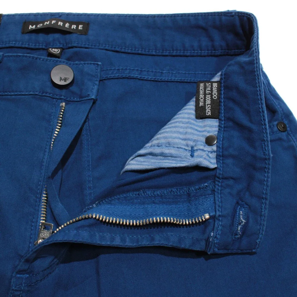 Monfrere NWT 5 Pocket Jeans Size 30 US Slim Fit Brando Blue Cotton Blend